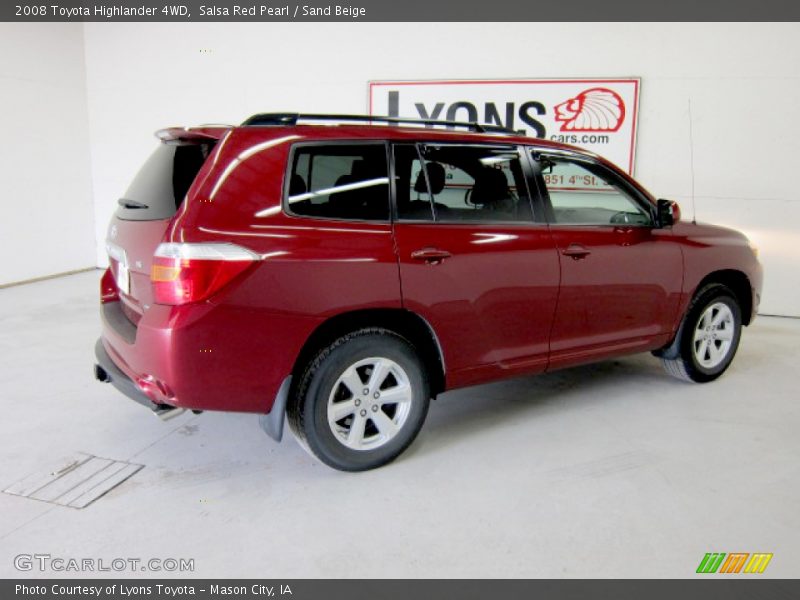 Salsa Red Pearl / Sand Beige 2008 Toyota Highlander 4WD