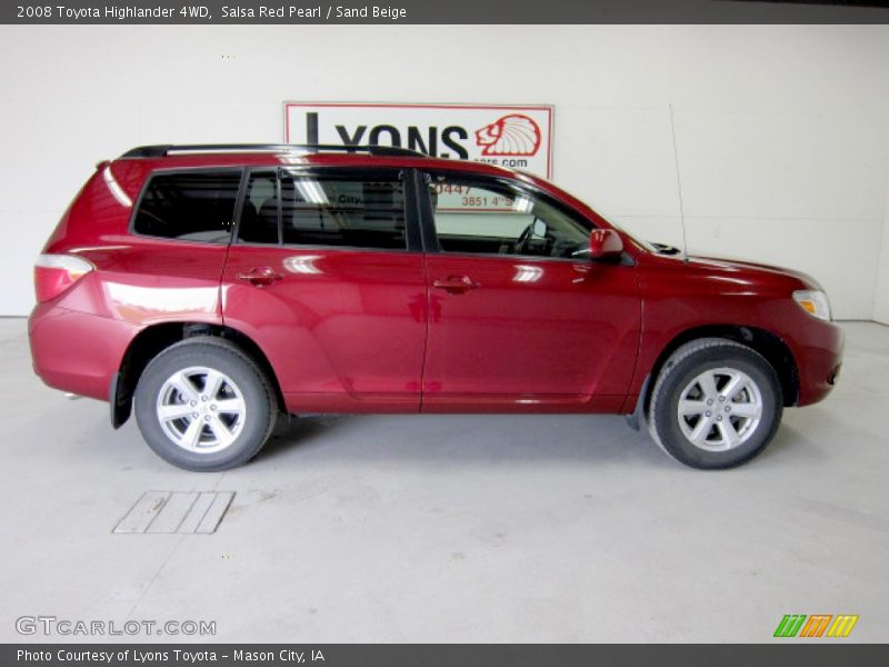 Salsa Red Pearl / Sand Beige 2008 Toyota Highlander 4WD