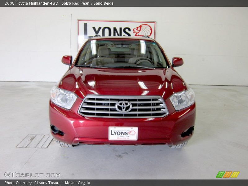 Salsa Red Pearl / Sand Beige 2008 Toyota Highlander 4WD