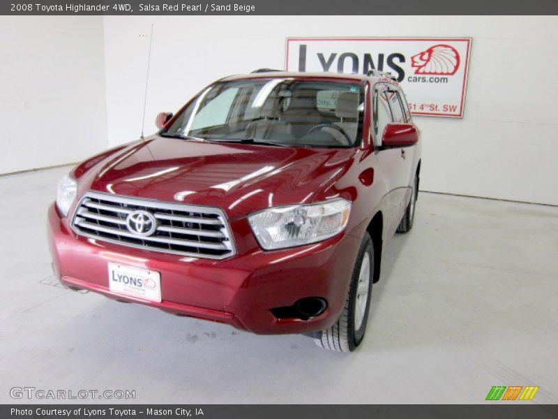 Salsa Red Pearl / Sand Beige 2008 Toyota Highlander 4WD