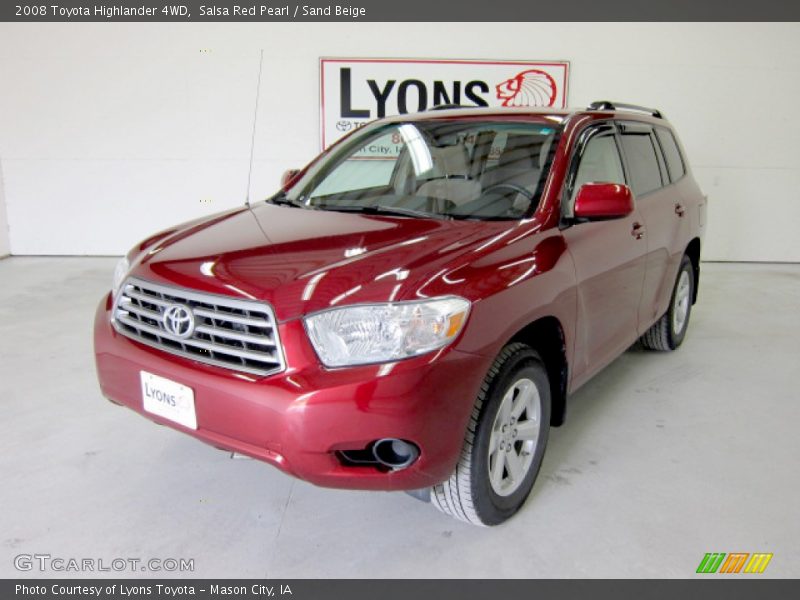 Salsa Red Pearl / Sand Beige 2008 Toyota Highlander 4WD