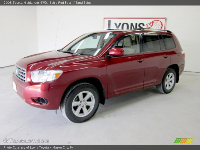 Salsa Red Pearl / Sand Beige 2008 Toyota Highlander 4WD