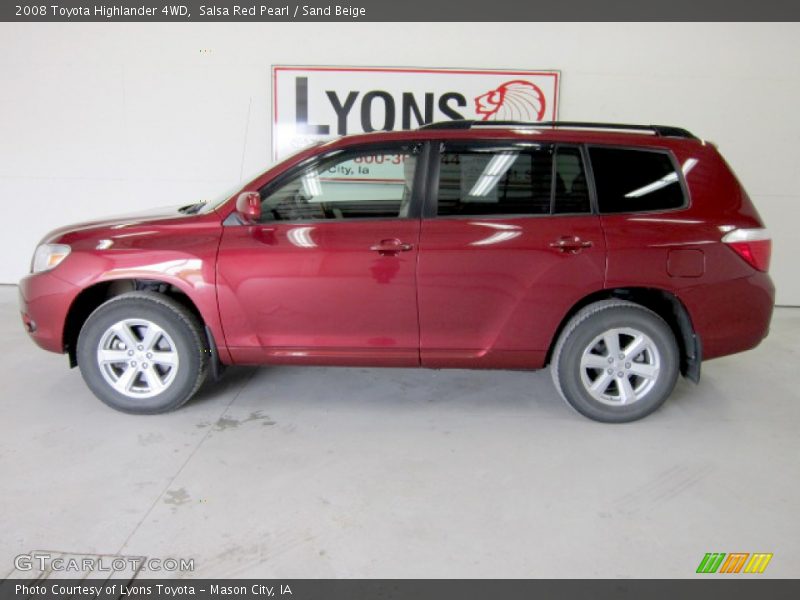 Salsa Red Pearl / Sand Beige 2008 Toyota Highlander 4WD