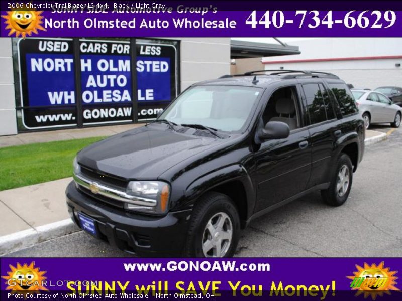 Black / Light Gray 2006 Chevrolet TrailBlazer LS 4x4