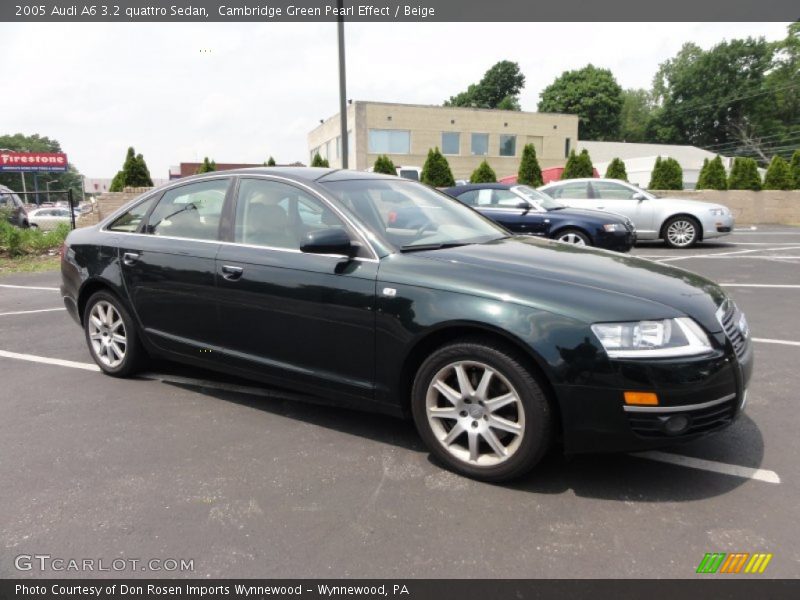 Cambridge Green Pearl Effect / Beige 2005 Audi A6 3.2 quattro Sedan