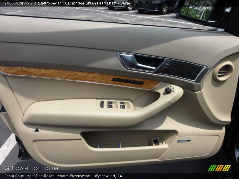 Cambridge Green Pearl Effect / Beige 2005 Audi A6 3.2 quattro Sedan