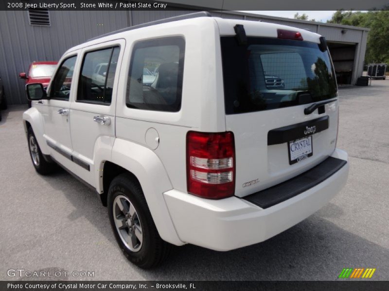 Stone White / Pastel Slate Gray 2008 Jeep Liberty Sport