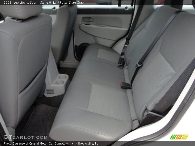 Stone White / Pastel Slate Gray 2008 Jeep Liberty Sport