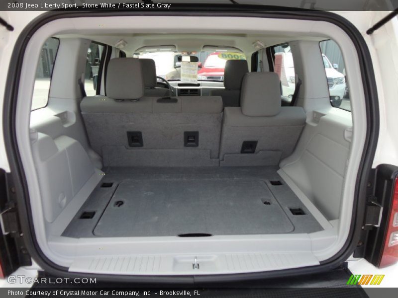 Stone White / Pastel Slate Gray 2008 Jeep Liberty Sport