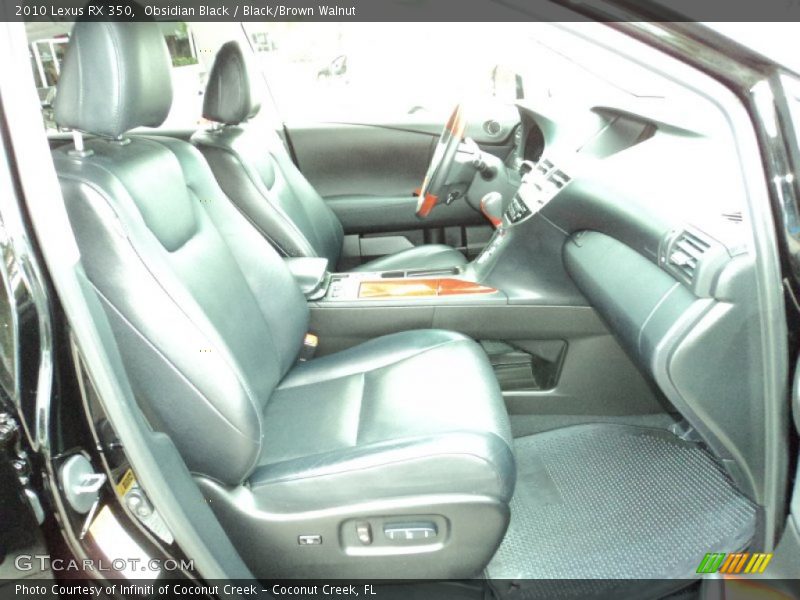  2010 RX 350 Black/Brown Walnut Interior