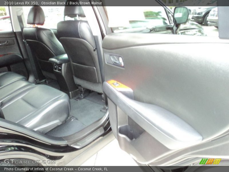 Obsidian Black / Black/Brown Walnut 2010 Lexus RX 350