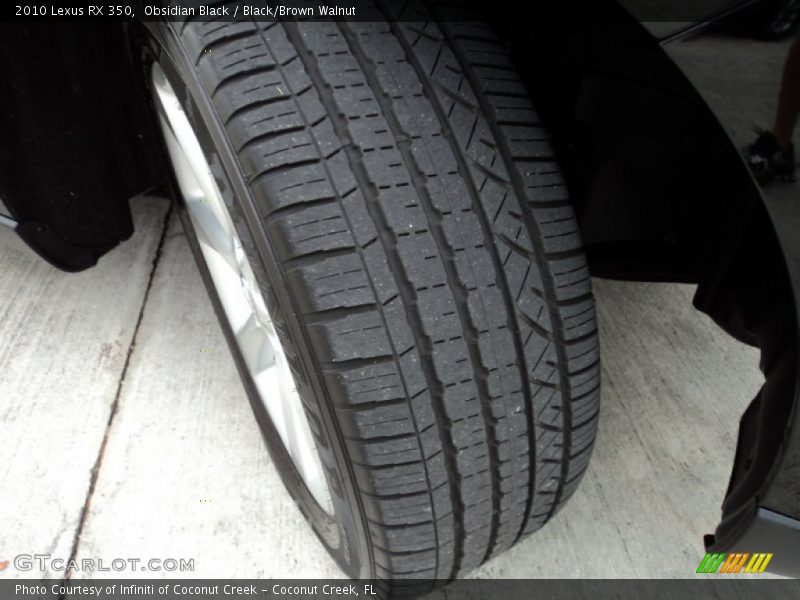 Obsidian Black / Black/Brown Walnut 2010 Lexus RX 350