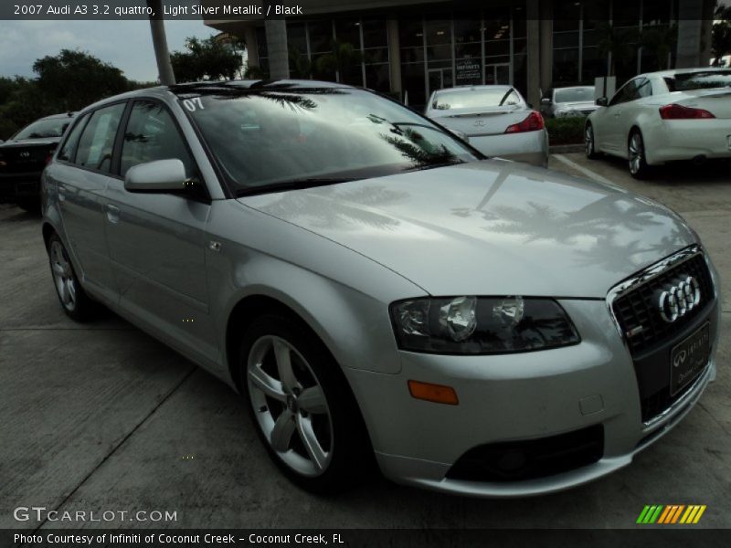 Light Silver Metallic / Black 2007 Audi A3 3.2 quattro