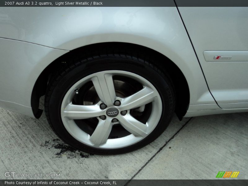 Light Silver Metallic / Black 2007 Audi A3 3.2 quattro