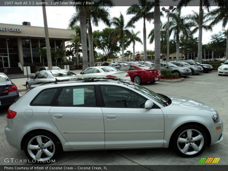 Light Silver Metallic / Black 2007 Audi A3 3.2 quattro