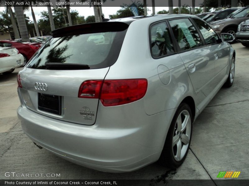 Light Silver Metallic / Black 2007 Audi A3 3.2 quattro