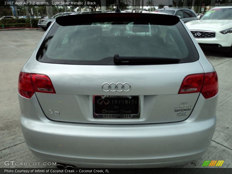 Light Silver Metallic / Black 2007 Audi A3 3.2 quattro