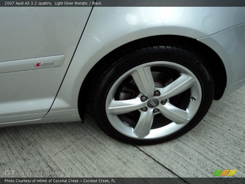 Light Silver Metallic / Black 2007 Audi A3 3.2 quattro