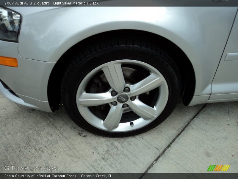 Light Silver Metallic / Black 2007 Audi A3 3.2 quattro