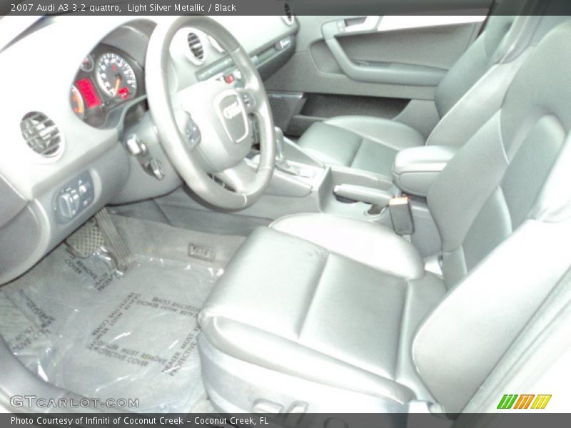 Light Silver Metallic / Black 2007 Audi A3 3.2 quattro