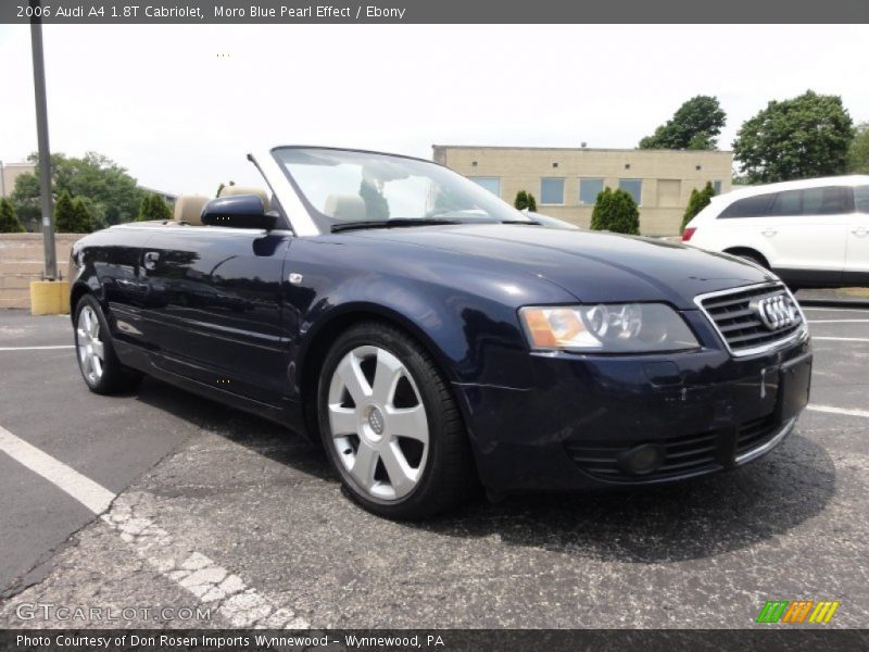 Moro Blue Pearl Effect / Ebony 2006 Audi A4 1.8T Cabriolet