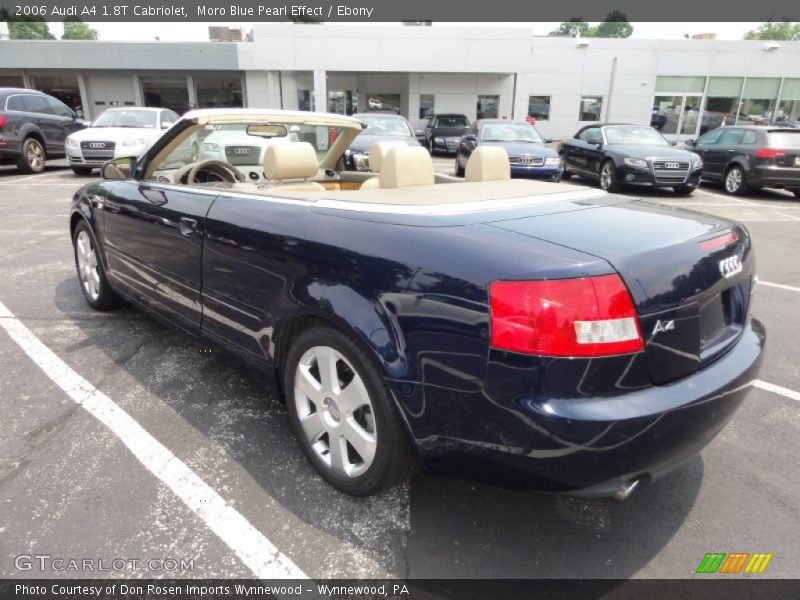Moro Blue Pearl Effect / Ebony 2006 Audi A4 1.8T Cabriolet