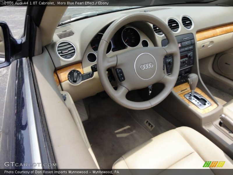 Moro Blue Pearl Effect / Ebony 2006 Audi A4 1.8T Cabriolet