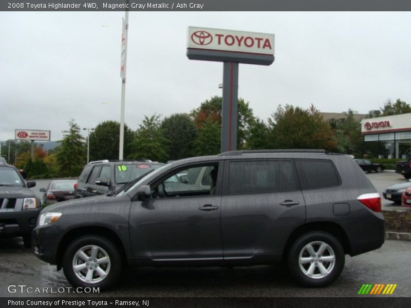 Magnetic Gray Metallic / Ash Gray 2008 Toyota Highlander 4WD