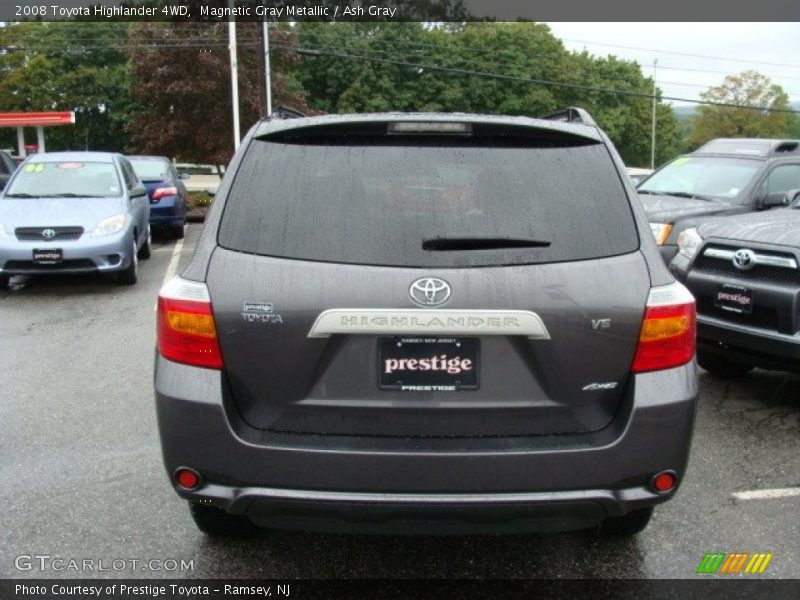 Magnetic Gray Metallic / Ash Gray 2008 Toyota Highlander 4WD