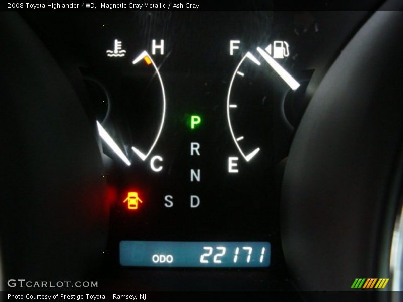 Magnetic Gray Metallic / Ash Gray 2008 Toyota Highlander 4WD