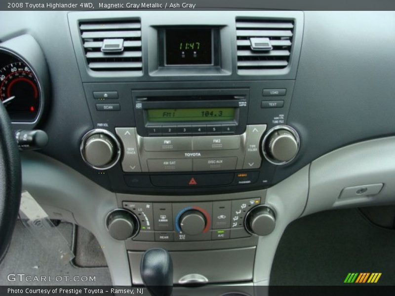 Magnetic Gray Metallic / Ash Gray 2008 Toyota Highlander 4WD