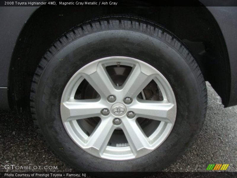 Magnetic Gray Metallic / Ash Gray 2008 Toyota Highlander 4WD
