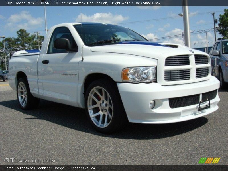 Front 3/4 View of 2005 Ram 1500 SRT-10 Commemorative Regular Cab