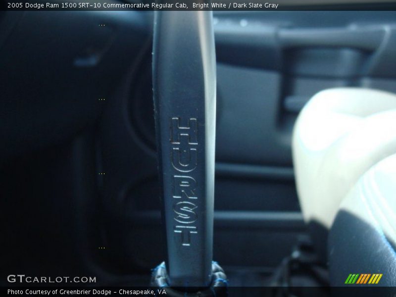 Bright White / Dark Slate Gray 2005 Dodge Ram 1500 SRT-10 Commemorative Regular Cab