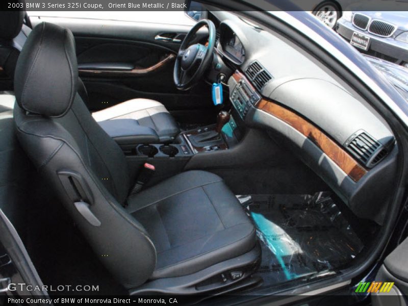 Orient Blue Metallic / Black 2003 BMW 3 Series 325i Coupe