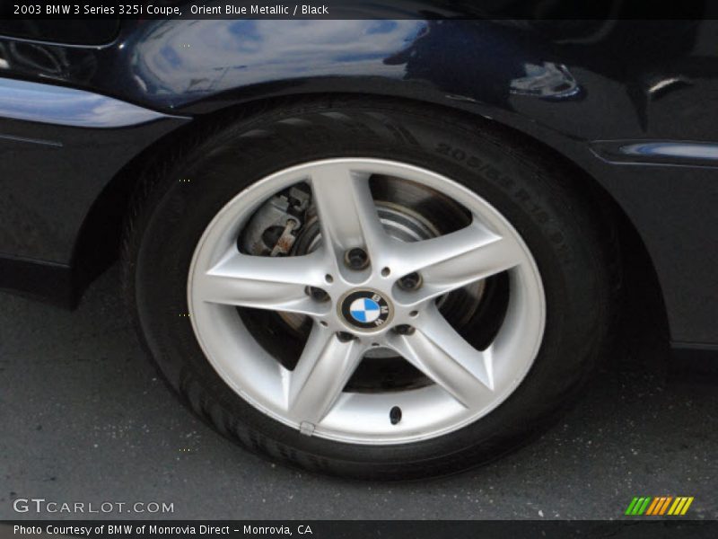 Orient Blue Metallic / Black 2003 BMW 3 Series 325i Coupe