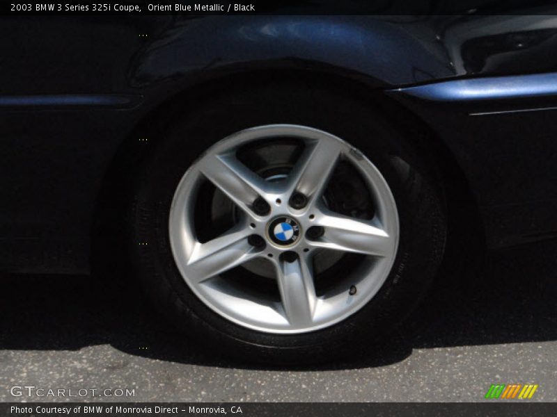 Orient Blue Metallic / Black 2003 BMW 3 Series 325i Coupe