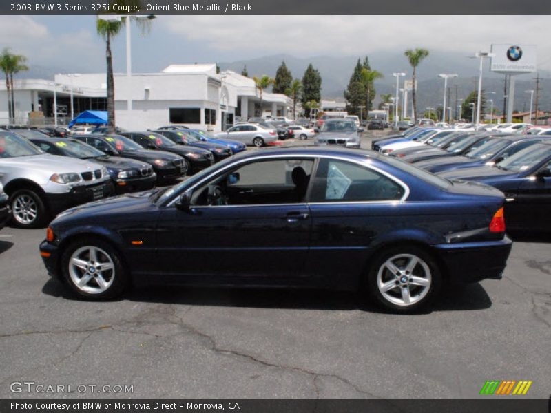 Orient Blue Metallic / Black 2003 BMW 3 Series 325i Coupe