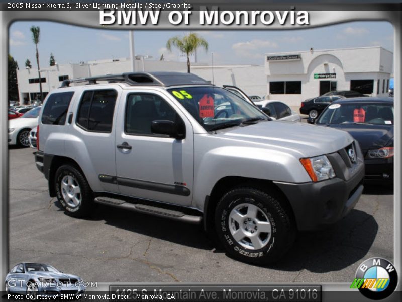 Silver Lightning Metallic / Steel/Graphite 2005 Nissan Xterra S