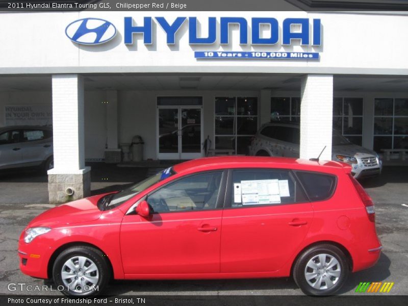 Chilipepper Red / Beige 2011 Hyundai Elantra Touring GLS