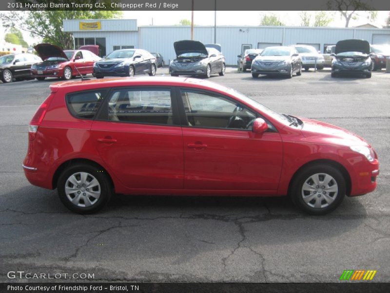 Chilipepper Red / Beige 2011 Hyundai Elantra Touring GLS