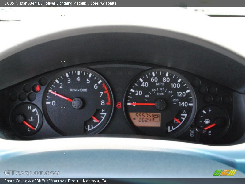 Silver Lightning Metallic / Steel/Graphite 2005 Nissan Xterra S