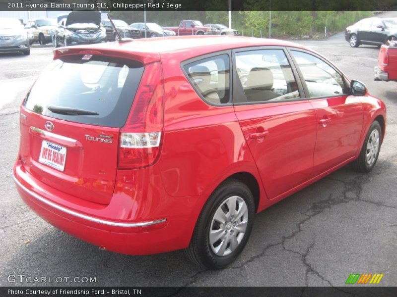Chilipepper Red / Beige 2011 Hyundai Elantra Touring GLS
