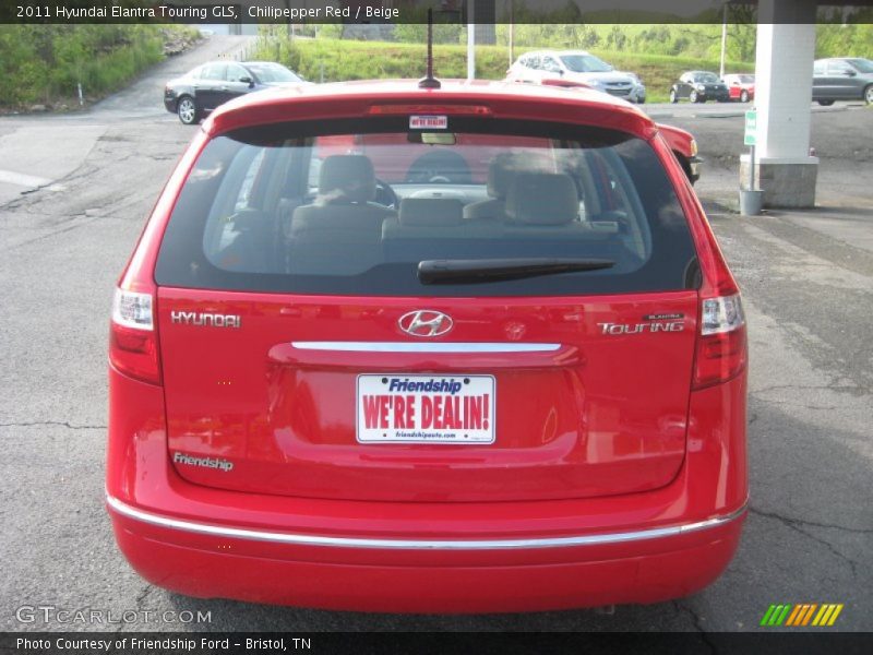 Chilipepper Red / Beige 2011 Hyundai Elantra Touring GLS