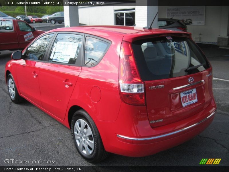 Chilipepper Red / Beige 2011 Hyundai Elantra Touring GLS