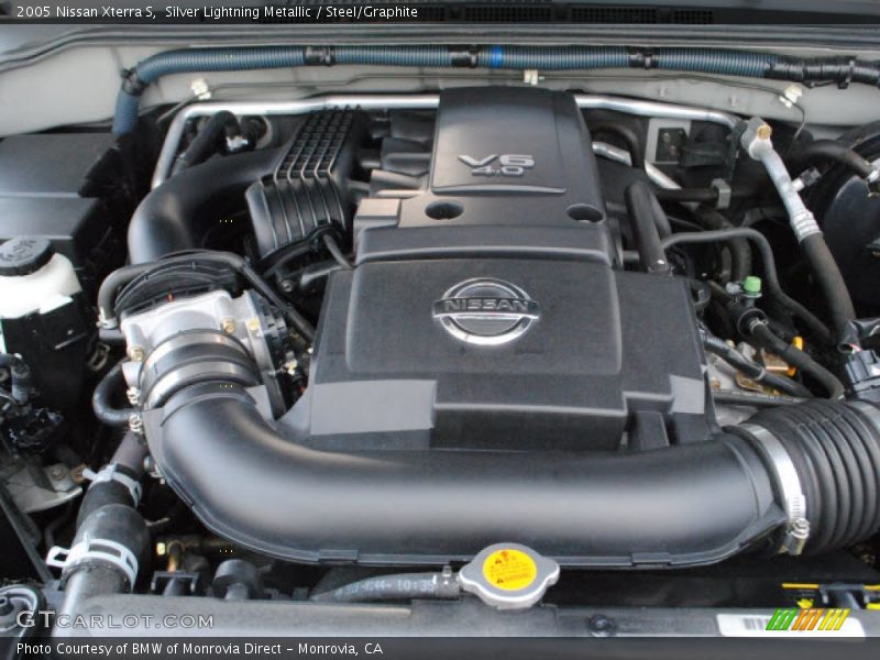 Silver Lightning Metallic / Steel/Graphite 2005 Nissan Xterra S