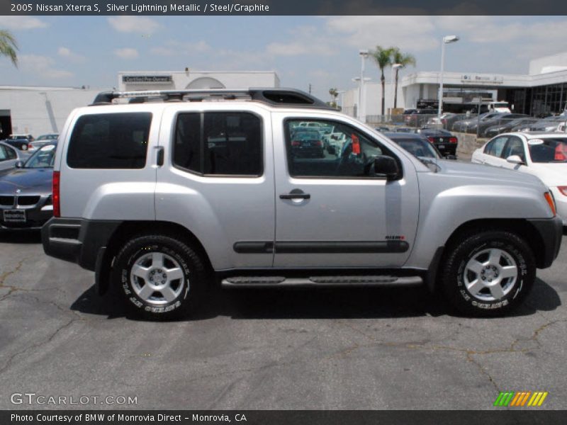 Silver Lightning Metallic / Steel/Graphite 2005 Nissan Xterra S