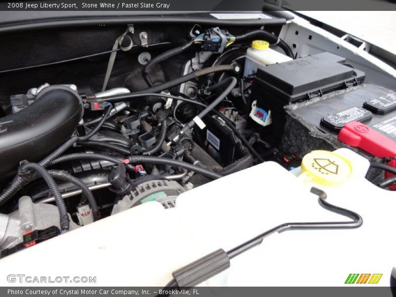 Stone White / Pastel Slate Gray 2008 Jeep Liberty Sport