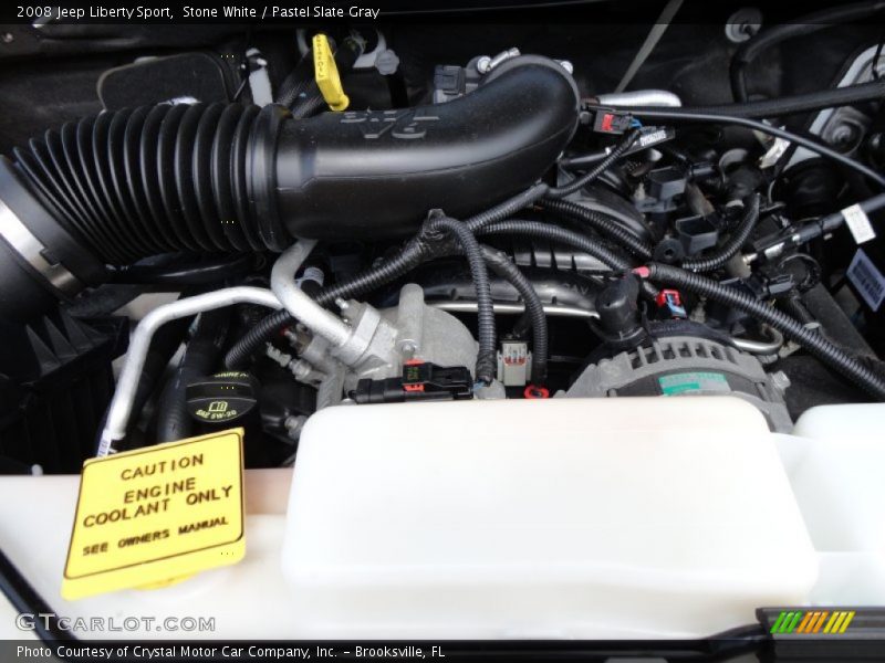 Stone White / Pastel Slate Gray 2008 Jeep Liberty Sport