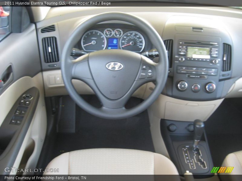 Chilipepper Red / Beige 2011 Hyundai Elantra Touring GLS